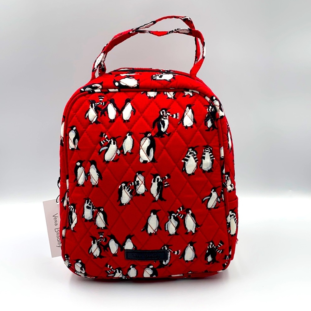 Vera Bradley Lunch Bunch - Playful Penguins Red